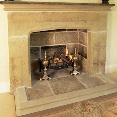 Country Manor Chimneypiece In Punched Face Sandstone