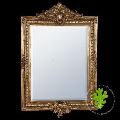 Gold Gilt Leaf Bevelled Mirror