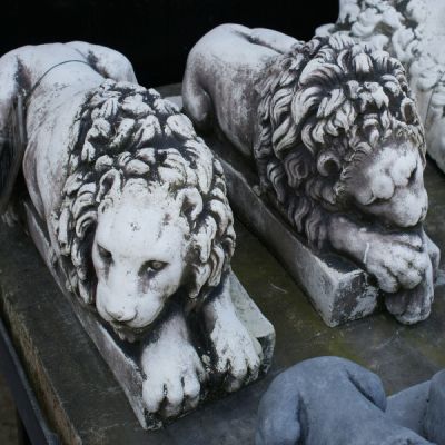 Medium Recumbent Lions after Canova