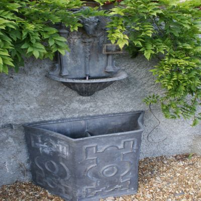 A Beautiful Copy of  Georgian Rams Head Wall Fountain, Cast in Lead, True to the Original - SOLD REF INV NO: 111074