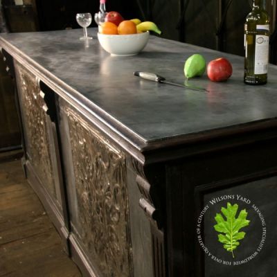 Zinc top counter / Bar in an  Edwardian style