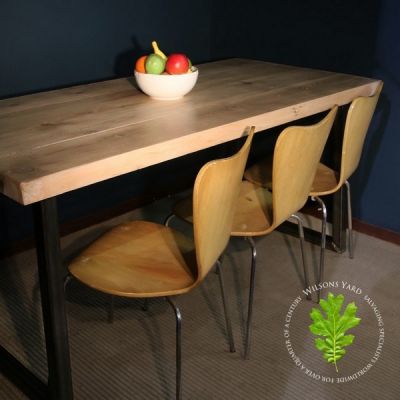 Industrial Style Metal Base Table