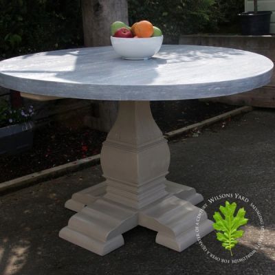 Round Table with Reclaimed Top