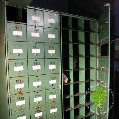 Green Pigeon Hole Cabinets