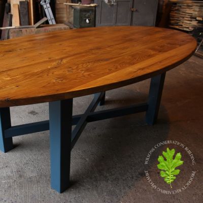 Oval Table With Oak Top