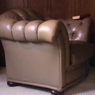 Faux Leather Armchair