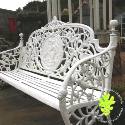 Cast Iron Benches 4 seat - removed no stock ..31.8.21