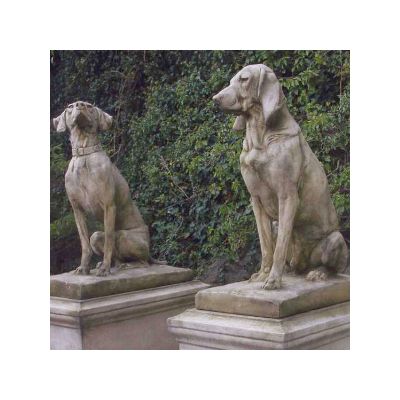 The Triton Collection - Hunting Hounds (Jacquemart) on Full Height Plinths 