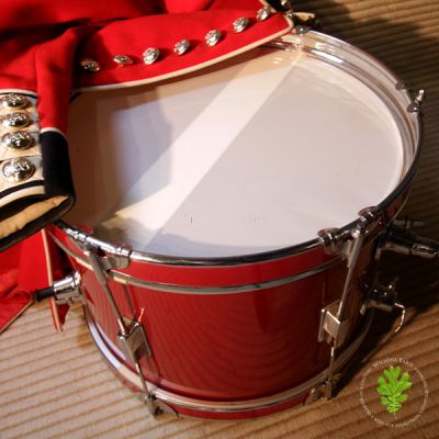 Vintage Red Side Drum with internal lights
