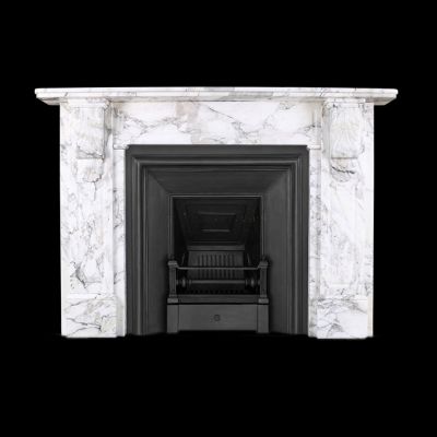 Victorian Arabescato italian marble corbel fireplace -  sold ref inv no: 116862