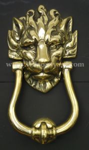 "10 Downing Street" Solid Brass Lion Door Knocker