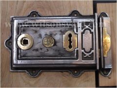 Large Cast Iron Rim Lock