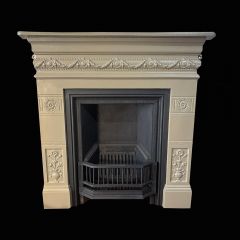 Antique Edwardian cast iron fireplace 