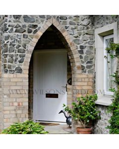 Cottage Style Planked Door & Frame