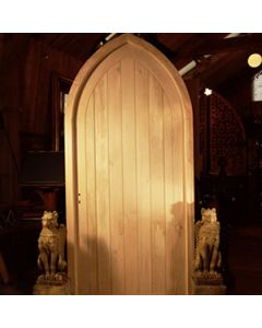 Gothic Front Door And Frame Hand Made In Solid Oak