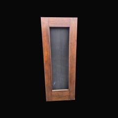 Single Pane Oak Sheeted Door – Waxed Dark Brown