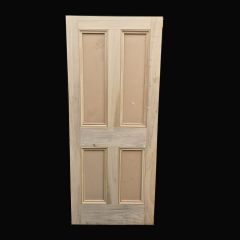 4 Panel Mortise and Tenon Poplar Plain Mould Georgian Door