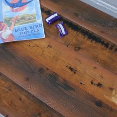 Reclaimed wooden flooring 