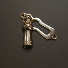 Solid  Nickel "Lady" Escutcheon