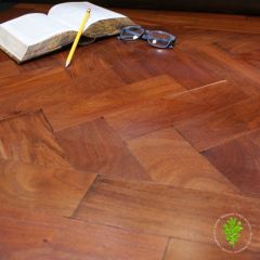 Reclaimed teak wood block flooring 