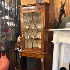 Beautiful glazed corner cupboard