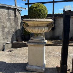 Large Chesterblade Urn on Full Height Large Classical Plinth