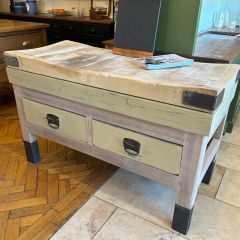 Antique butchers block 