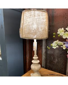 Period style wooden stick lamp 