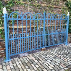 Antique blacksmith driveway gates 