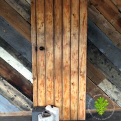 Reclaimed coattage door