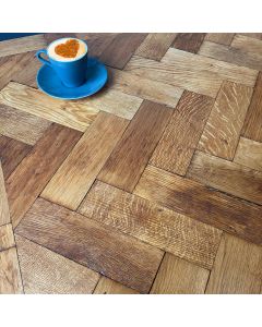 Reclaimed Oak parquet Bonham Carter House in London 
