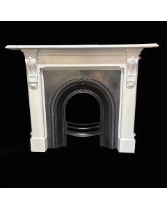 Restored Victorian cast iron fireplace (Circa 1890) 