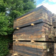 Reclaimed railway sleepers
