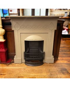 Antique cast iron fireplace 