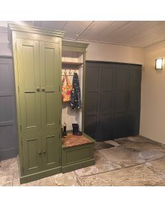 Single seat bootroom storage cupboard 