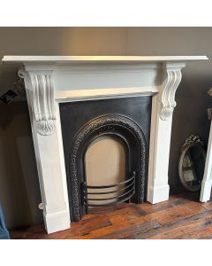 Victorian cast iron fireplace (requires repainting project)