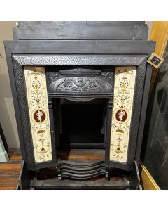 Cast iron insert with replacement tiles 