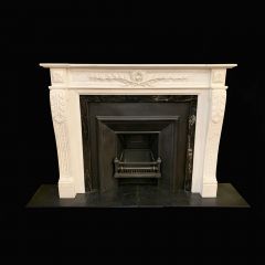 Handmade Empire style fire surround Italian marble