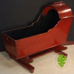 Beautifully Patinated Victorian Baby Cradle (Circa 1880)