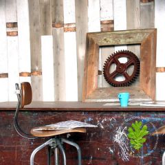 Reclaimed wood wall panels