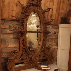 A Magnificent 19th Century Marble Topped Hall Stand with Exquisitely Cast Detailing