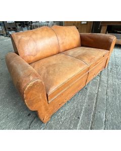 Leather French day bed
