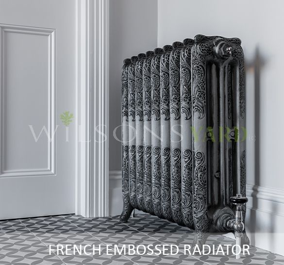Decorative cast iron French embossed radiators 