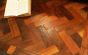 Reclaimed wood block flooring 