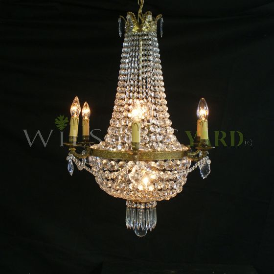 Restored vintage French chandelier 