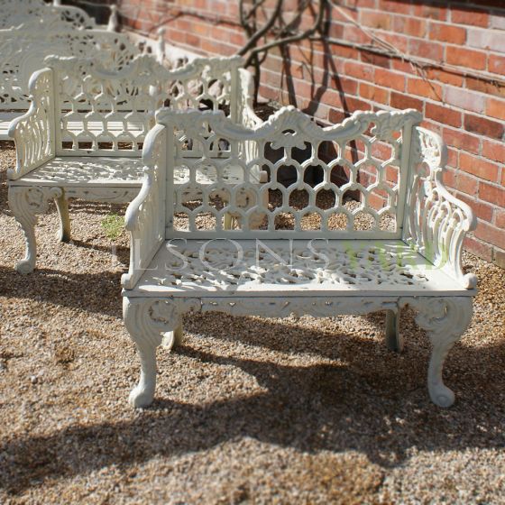 Cast iron garden bench 