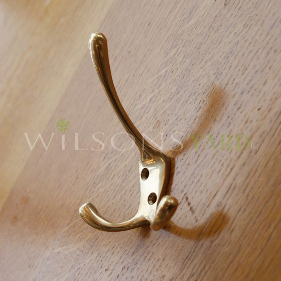 Vintage style Brass coat hooks