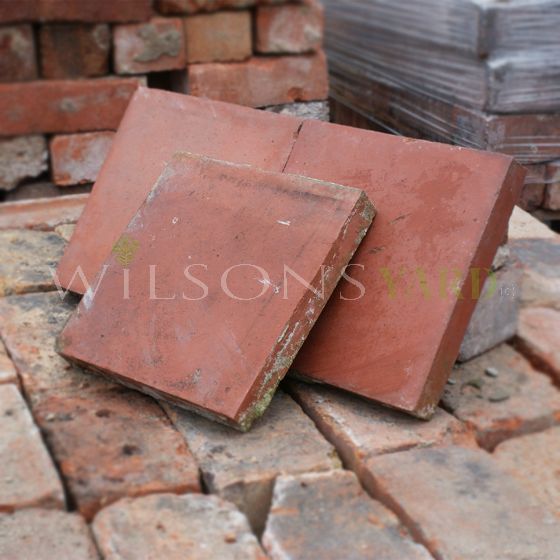 Reclaimed Quarry Tiles 9" X 9" Terracotta