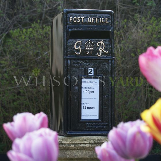 Vintage cast iron style post box 