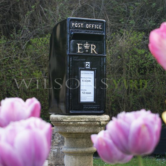 Vintage cast iron style post box 